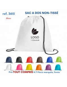 SACS A DOS EN NON TISSE REF 3615 3615 SAC A DOS  2,06 € 2