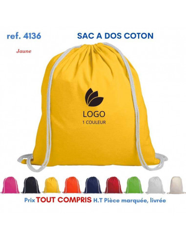 SACS A DOS COTON COLOR REF 4136 4136 SAC A DOS  3,12 €