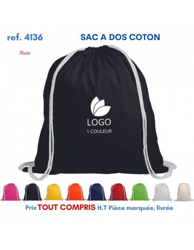 SACS A DOS COTON COLOR REF 4136 4136 SAC A DOS  3,12 €