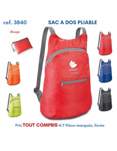 SAC A DOS PLIABLE REF 3840 3840 SAC A DOS  3,16 € 2