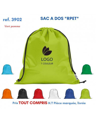 SAC A DOS RPET REF 3902 3902 SAC A DOS  2,41 €