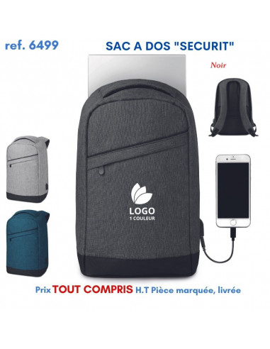 SAC A DOS SECURIT REF 6499 6499 SAC A DOS  18,68 €