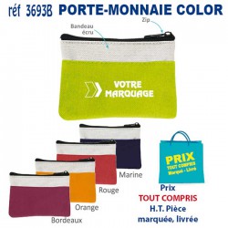 PORTE MONNAIE COLOR REF 3693 3693 PORTE MONNAIE PUBLICITAIRES  1,49 €