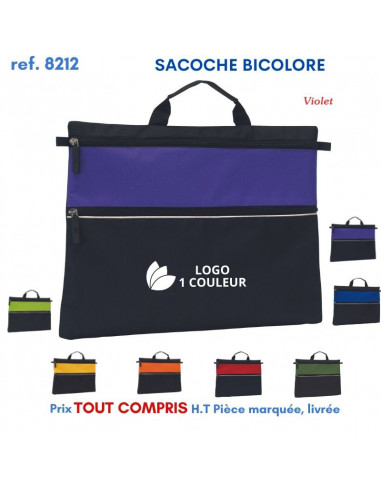 SACOCHE BICOLORE REF 8212 8212 SACOCHES - PORTE DOCUMENTS  3,74 €