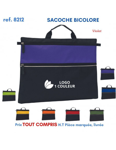 SACOCHE BICOLORE REF 8212 8212 SACOCHES - PORTE DOCUMENTS  3,74 €