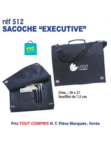 SACOCHE EXECUTIVE REF 512 512 SACOCHES - PORTE DOCUMENTS  4,28 €