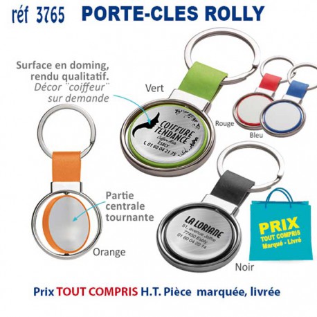 PORTE CLES ROLLY REF 3765 3765 PORTE CLES EN METAL  4,55 €