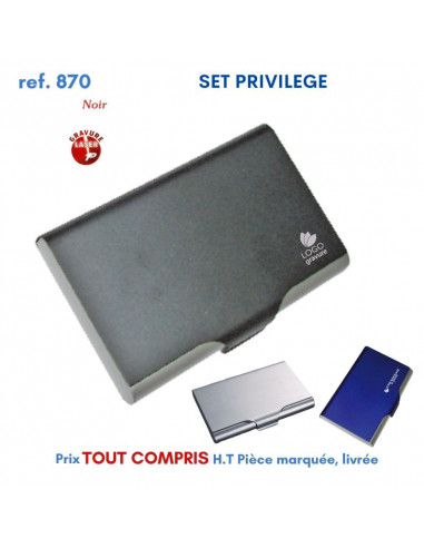 SET PRIVILEGE REF 870 870 Porte cartes de visite personnalisé  3,43 €