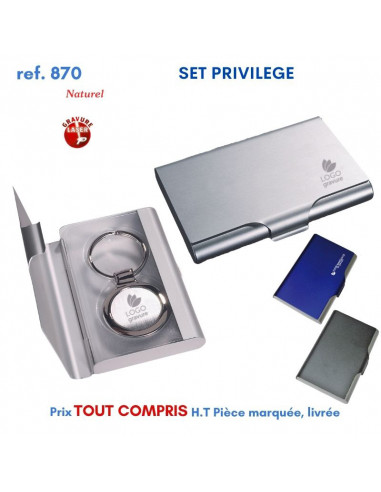 SET PRIVILEGE REF 870 870 Porte cartes de visite personnalisé  3,43 €