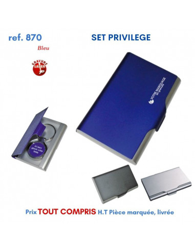 SET PRIVILEGE REF 870 870 Porte cartes de visite personnalisé  3,43 €