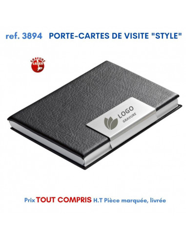 PORTE CARTES DE VISITE STYLE REF 3894 3894 Porte cartes de visite personnalisé  4,68 €