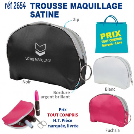 TROUSSE A MAQUILLAGE SATINE REF 2654 2654 TROUSSES  0,81 €