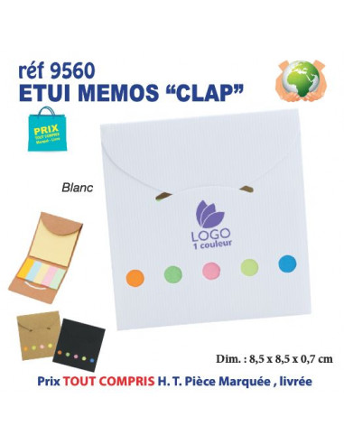 ETUI MEMOS CLAP REF 9560 9560 bloc notes - bloc mémos  0,42 €