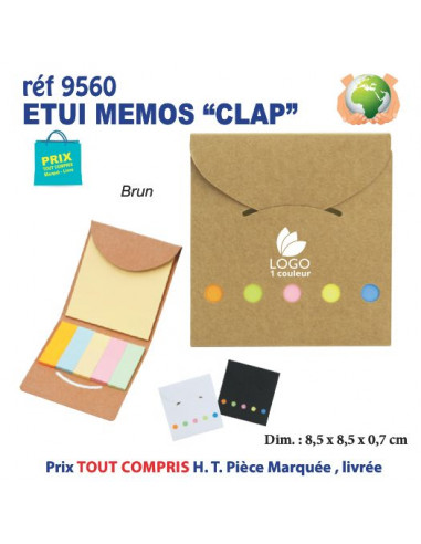 ETUI MEMOS CLAP REF 9560 9560 bloc notes - bloc mémos  0,42 €