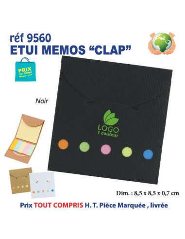 ETUI MEMOS CLAP REF 9560 9560 bloc notes - bloc mémos  0,42 €