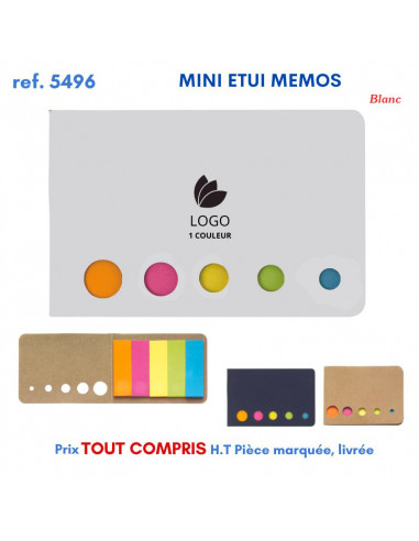 MINI ETUI MEMOS REF 5496 5496 bloc notes - bloc mémos  1,46 €