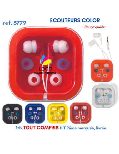 ECOUTEURS COLOR REF 5779 5779 ECOUTEURS - HAUT PARLEUR  2,80 €