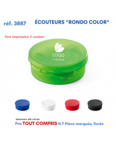 ECOUTEURS RONDO COLOR REF 3887 3887 ECOUTEURS - HAUT PARLEUR  1,74 €
