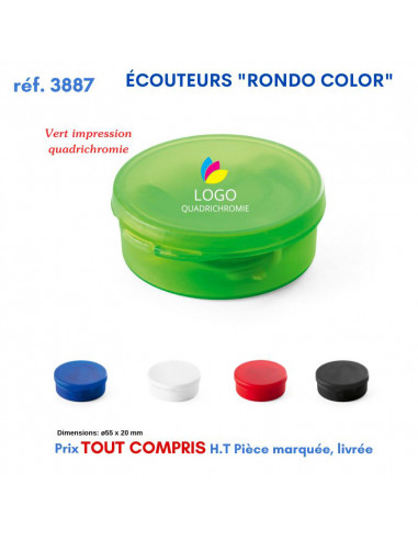 ECOUTEURS RONDO COLOR REF 3887 3887 ECOUTEURS - HAUT PARLEUR  1,74 €