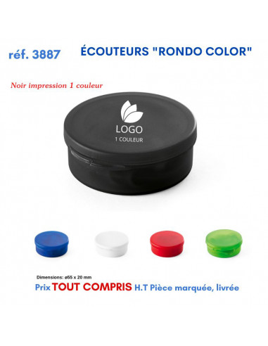 ECOUTEURS RONDO COLOR REF 3887 3887 ECOUTEURS - HAUT PARLEUR  1,74 €