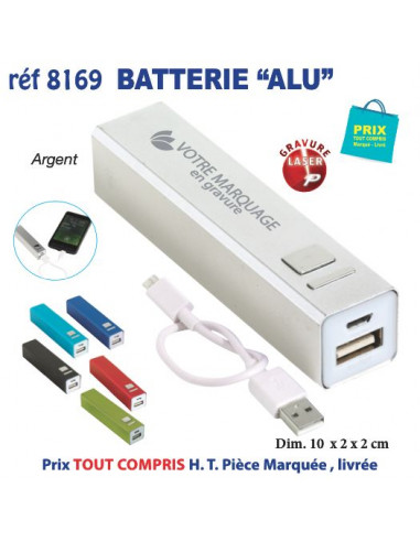 BATTERIE ALU REF 8169 8169 BATTERIE DE SECOURS - CHARGEUR  6,21 €