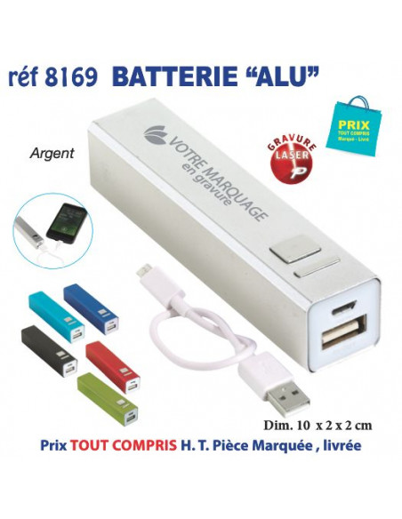 BATTERIE ALU REF 8169 8169 BATTERIE DE SECOURS - CHARGEUR  5,43 €