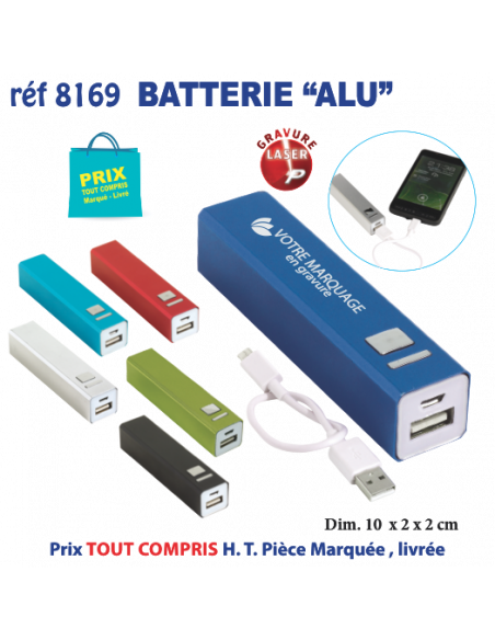BATTERIE ALU REF 8169 8169 BATTERIE DE SECOURS - CHARGEUR  5,43 €