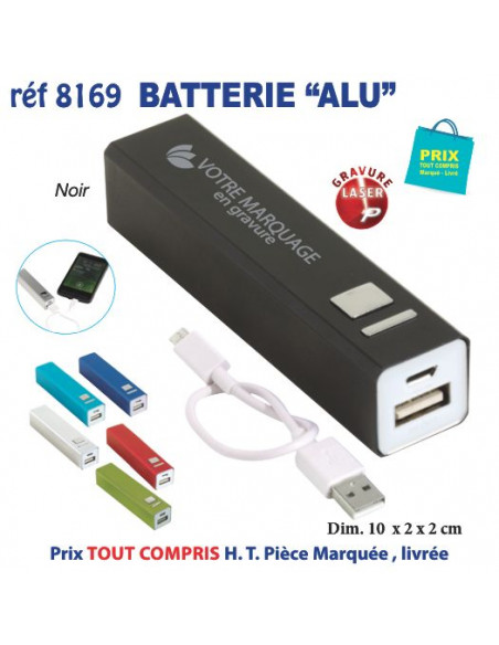 BATTERIE ALU REF 8169 8169 BATTERIE DE SECOURS - CHARGEUR  5,43 €