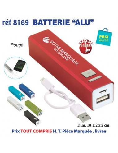 BATTERIE ALU REF 8169 8169 BATTERIE DE SECOURS - CHARGEUR  6,21 €