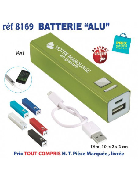 BATTERIE ALU REF 8169 8169 BATTERIE DE SECOURS - CHARGEUR  5,43 €