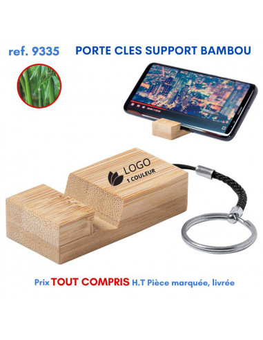 PORTE CLES SUPPORT BAMBOU REF 9335 9335 PORTE- CLES PUBLICITAIRES  1,97 €
