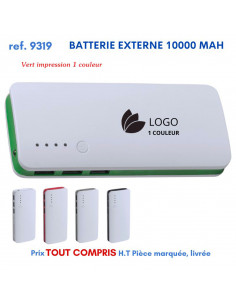 BATTERIE EXTERNE 10000 mAh REF 9319 9319 BATTERIE DE SECOURS - CHARGEUR  15,69 €