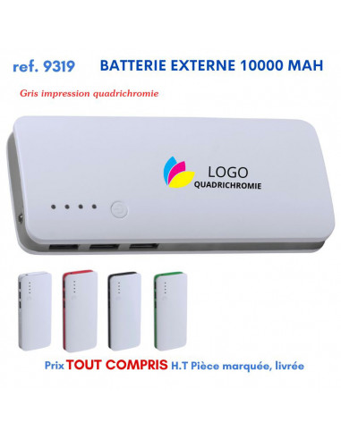 BATTERIE EXTERNE 10000 mAh REF 9319 9319 BATTERIE DE SECOURS - CHARGEUR  15,69 €