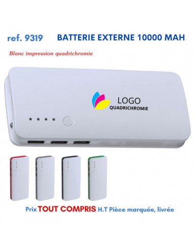 BATTERIE EXTERNE 10000 mAh REF 9319 9319 BATTERIE DE SECOURS - CHARGEUR  15,69 €