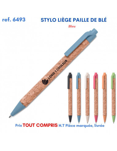 STYLO LIEGE PAILLE DE BLE REF 6493 6493 Stylos plastiques  0,78 €