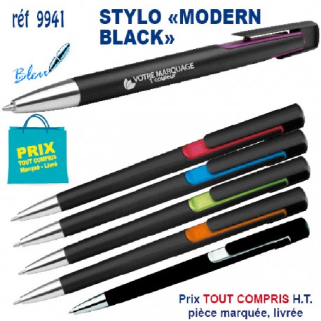 STYLO MODERN BLACK REF 9941 9941 Stylos plastiques  0,87 €