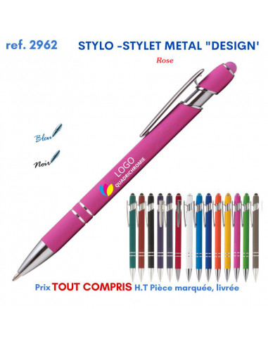 STYLO STYLET METAL DESIGN REF 2962 2962 Stylos en Metal  2,00 €