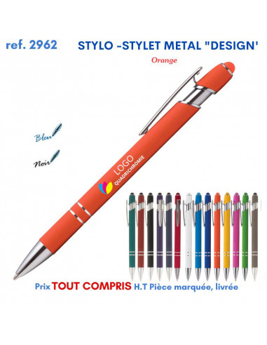 STYLO STYLET METAL DESIGN REF 2962 2962 Stylos en Metal  2,00 €