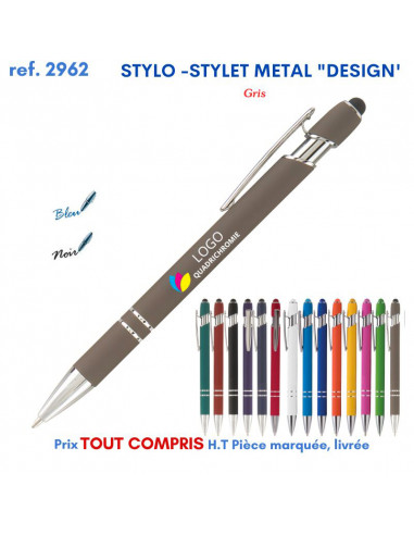 STYLO STYLET METAL DESIGN REF 2962 2962 Stylos en Metal  2,00 €