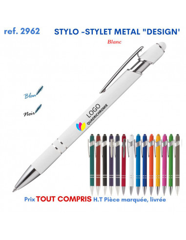 STYLO STYLET METAL DESIGN REF 2962 2962 Stylos en Metal  2,00 €