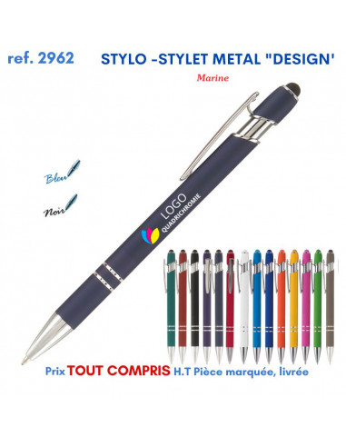 STYLO STYLET METAL DESIGN REF 2962 2962 Stylos en Metal  2,00 €