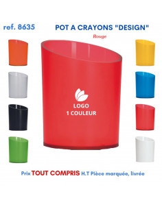 POT A CRAYONS DESIGN REF 8635 8635 Pots à crayons publicitaires  3,71 €