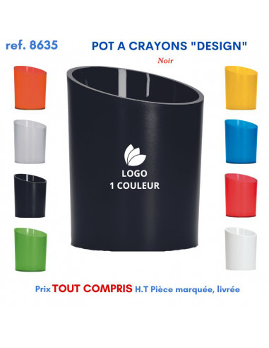 POT A CRAYONS DESIGN REF 8635 8635 Pots à crayons publicitaires  3,71 €