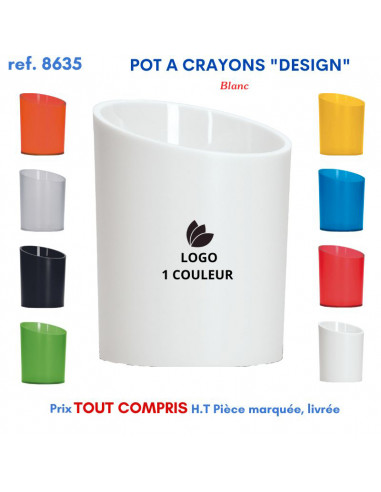 POT A CRAYONS DESIGN REF 8635 8635 Pots à crayons publicitaires  3,71 €