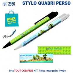 STYLO QUADRI PERSO REF 2930 2930 Stylos plastiques  0,50 € 2