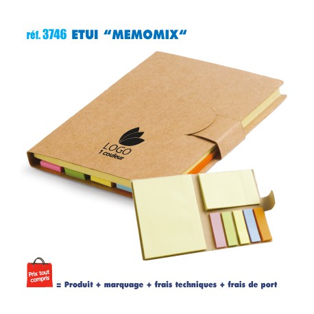 ETUI MEMOMIX REF 3746 3746 bloc notes - bloc mémos  2,05 €