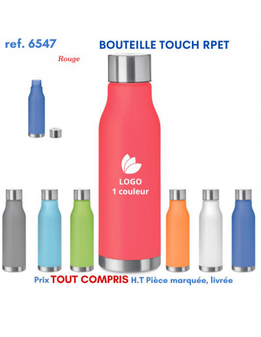 BOUTEILLE TOUCH RPET REF 6547 6547 GOURDES GOBELETS : OBJETS PUBLICITAIRES  6,25 €