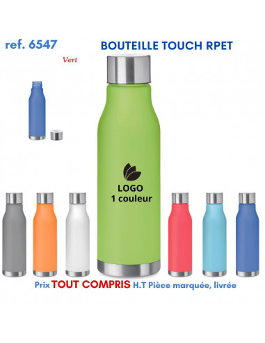 BOUTEILLE TOUCH RPET REF 6547 6547 GOURDES GOBELETS : OBJETS PUBLICITAIRES  6,25 €