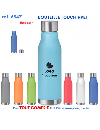 BOUTEILLE TOUCH RPET REF 6547 6547 GOURDES GOBELETS : OBJETS PUBLICITAIRES  6,25 €