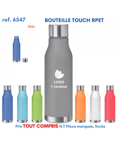 BOUTEILLE TOUCH RPET REF 6547 6547 GOURDES GOBELETS : OBJETS PUBLICITAIRES  6,25 €